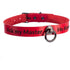 SiaLinda: YOU Halsband Red Devil mit schwarzem Ring, personalisiertes Lackleder Halsband rot, individuelle Gravur - SiaLinda.com