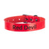 SiaLinda: YOU Halsband Red Devil ohne Ring, personalisiertes Lackleder Halsband rot, individuelle Gravur - SiaLinda.com