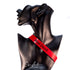 SiaLinda: YOU Halsband Red Devil ohne Ring, personalisiertes Lackleder Halsband rot, individuelle Gravur - SiaLinda.com