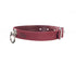 SiaLinda: YOU Halsband Red Velvet mit Ring, weinrot, Veloursleder, graviert mit deinem Wunschtext, silberfarbener O-Ring - SiaLinda.com