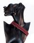 SiaLinda: YOU Halsband Red Velvet ohne Ring, weinrot, Veloursleder, graviert mit deinem Wunschtext - SiaLinda.com