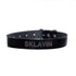 SiaLinda: YOU Lackleder Halsband schwarz, individuelle Gravur, personalisiert, ohne O - Ring - SiaLinda.com