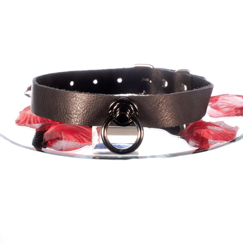 Sparset aus Arm - oder Fußfesseln schwarz soft und passendem Halsband Softleder - SiaLinda.com