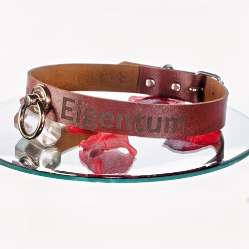 YOU BROWNIE Limited Edition Personalisiertes Halsband mit Wunschtext, mit oder ohne O - Ring, individuell erstellt. Geschenkverpackung. - SiaLinda.com