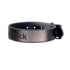YOU Buddy schwarz - personalisiertes BDSM Halsband ohne Ring, breites Rindsleder, mit Wunschgravur - SiaLinda.com