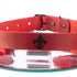 YOU Halsband Serie 12 rot mit Wunschtext, individuell erstellt, italienisches Premium Leder - SiaLinda.com