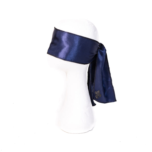 SiaLinda: Augenbinde Zola II Saphira, dunkelblau, Satin