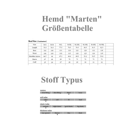 SiaLinda for Men: Hemd Marten Langarm Ballonärmel mit Viskose