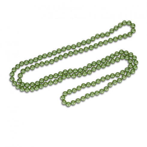 Lange Perlenkette, in weiß, graphit oder grün - 120 cm Umfang - SiaLinda.com