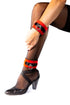SiaLinda: Armbänder BDSM Leder mit Neoprenpolster schwarz - rot - SiaLinda.com