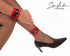 SiaLinda: Armbänder Fußfesseln Serie Soft BDSM Leder rot - schwarz | Bondage Armfesseln - SiaLinda.com