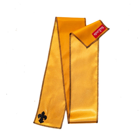 SiaLinda: Augenbinde Zola II Aurelia, gold gelb metallic, Satin - SiaLinda.com