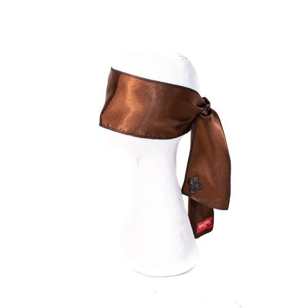 SiaLinda: Augenbinde Zola II Kypria, kupfer braun, Satin - SiaLinda.com