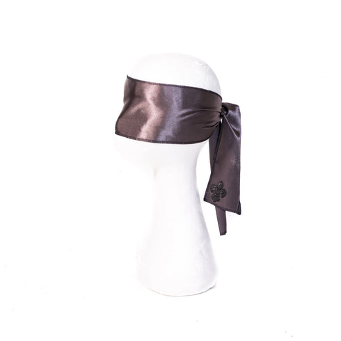 SiaLinda: Augenbinde Zola II Perla, perl grau, Satin - SiaLinda.com