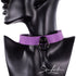 SiaLinda: BDSM Halsband Premium Vacchetta Leder aus Italien violett purple, mit oder ohne Ring, Geschenkverpackung - SiaLinda.com
