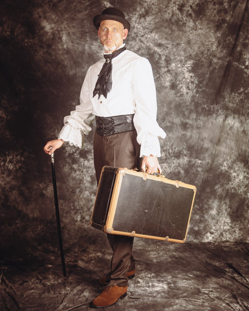 SiaLinda for Men: Gürtel Goar, mit Schnürung hinten, schwarz