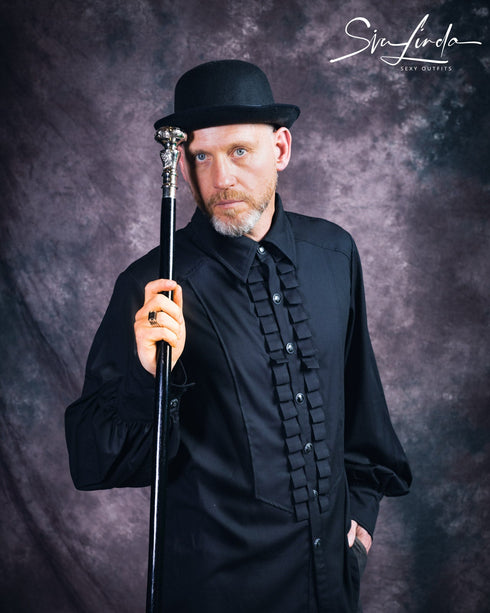 SiaLinda for Men: Hemd Marten Langarm Ballonärmel mit Viskose - SiaLinda.com