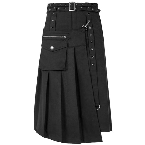 SiaLinda for Men: Herrenrock Baldwin, Baumwollstoff, Seitentasche, schwarz - SiaLinda.com