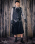 SiaLinda for Men: Herrenrock Blaengur, Kilt Stil, asymetrisch, Baumwolle, schwarz - SiaLinda.com