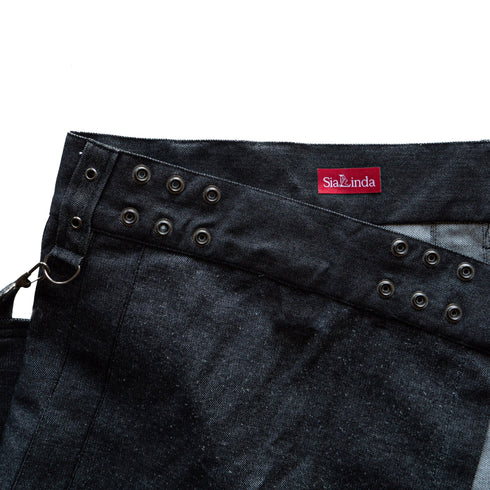 SiaLinda for Men: Herrenrock Haakon, Kilt Stil, Baumwolle, schwarz - SiaLinda.com