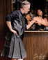 SiaLinda for Men: Herrenrock Haakon, Kilt Stil, Baumwolle, schwarz - SiaLinda.com
