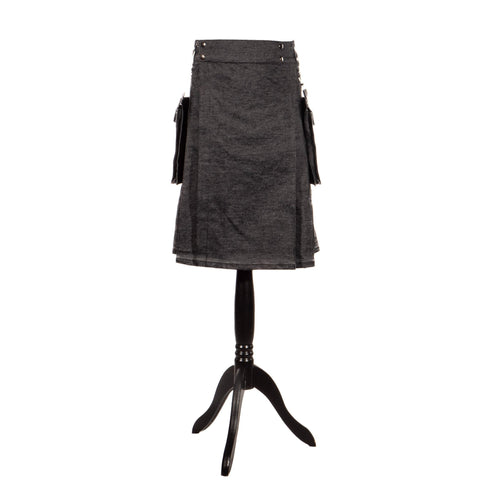 SiaLinda for Men: Herrenrock Haakon, Kilt Stil, Baumwolle, schwarz - SiaLinda.com