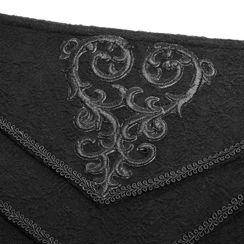 SiaLinda for Men: Herrenrock Ingvar, Kilt Stil, Baumwolle - Leinen, lang, schwarz - SiaLinda.com