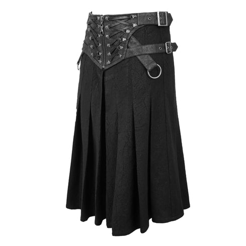 SiaLinda for Men: Herrenrock Sigar, Kilt Stil, Gürtel mit Reißverschluss und Schnürungen - SiaLinda.com