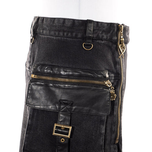 SiaLinda for Men: Herrenrock Torak, Kilt Stil, große Taschen, Baumwolle, schwarz - SiaLinda.com