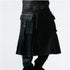 SiaLinda for Men: Herrenrock Torak, Kilt Stil, große Taschen, Baumwolle, schwarz - SiaLinda.com