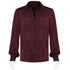 SiaLinda for Men: Rikard, gothisches Jacquardhemd rot - SiaLinda.com
