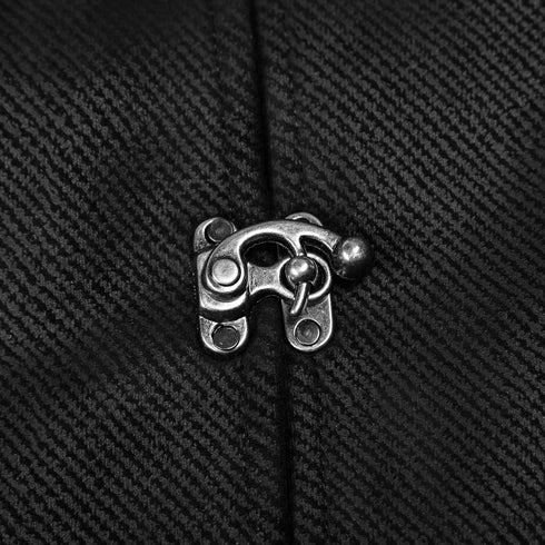 SiaLinda for Men: Weste Sigurd, Taschenverschlüsse, Baumwolle, Kunstleder, schwarz - SiaLinda.com