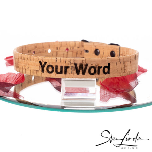 SiaLinda: Halsband Corky YOU personalisiert - veganes Halsband aus Kork - 100% natürlich, nachhaltig. - SiaLinda.com