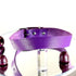 SiaLinda: Halsband Ziegennappa purple, feinstes italienisches Leder, pur, mit Kristall oder mit O-Ring - SiaLinda.com