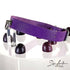 SiaLinda: Halsband Ziegennappa purple, feinstes italienisches Leder, pur, mit Kristall oder mit O-Ring - SiaLinda.com