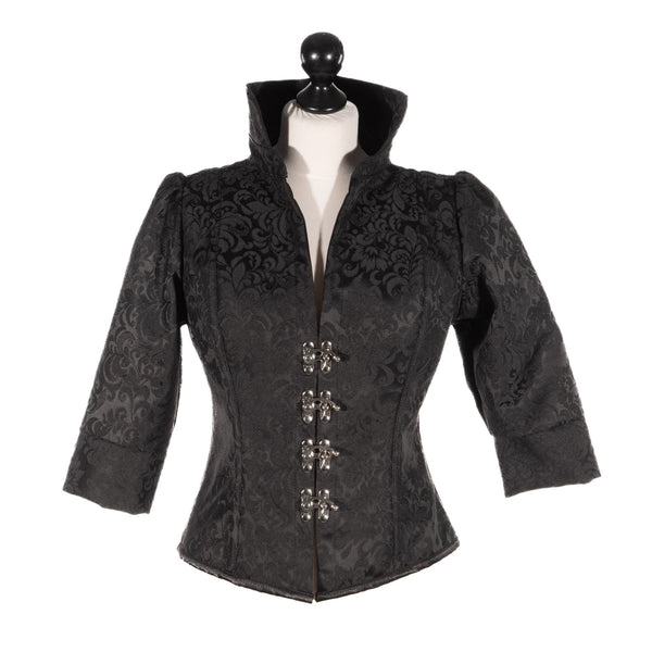 SiaLinda: Josseline Damen Korsett - Jacke, Jacquard, schwarz, stark und sexy - SiaLinda.com