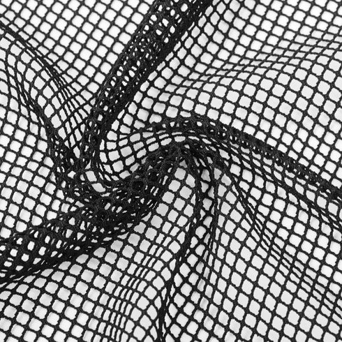 SiaLinda: Kleid Umhang Arya, Jersey, Netz, one-size, schwarz - SiaLinda.com