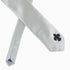 SiaLinda: Krawatte Argenta, weiss, silber, Satin, mit Lilien Applikation - SiaLinda.com