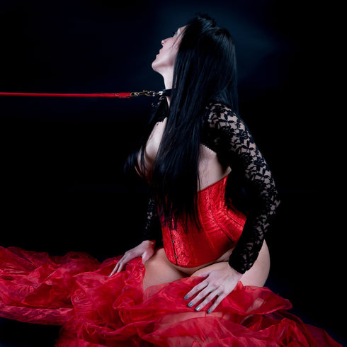 SiaLinda: Leine echtes Leder, rot, 120 cm lang - SiaLinda.com