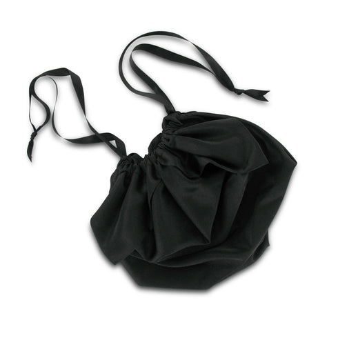 SiaLinda: Pompadour Tasche Jeanne, schwarz / schwarz, Satin - SiaLinda.com