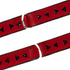 SiaLinda Premium Lamm- und Rindsleder Halsband rot schwarz mit Glitter - Made in Italy - SiaLinda.com