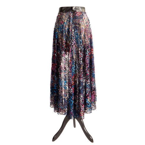 SiaLinda: Rock Phoenix, bunt, transparent, vorne und hinten geschlitzt, asymmetrisch - SiaLinda.com