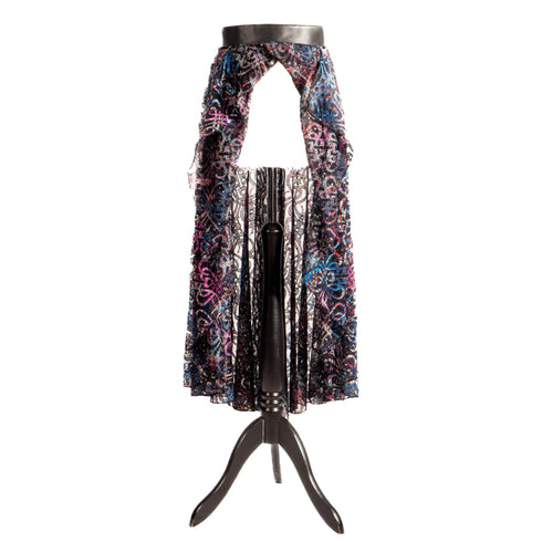 SiaLinda: Rock Phoenix, bunt, transparent, vorne und hinten geschlitzt, asymmetrisch - SiaLinda.com