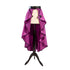 SiaLinda: Rock Viola, violett, Satin, Lilien Applikation, asymmetrisch, geschlitzt - SiaLinda.com