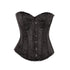SiaLinda: Überbrust Korsett Mona 3.0, Brokat schwarz, Premiumkollektion - SiaLinda.com