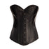 SiaLinda: Überbrust Korsett Patrizia, Nappa Lamm Leder, schwarz, echt Leder, gefüttert - SiaLinda.com