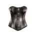 SiaLinda: Überbrust Korsett Pauline, Lamm Nappa, schwarz, echt Leder - SiaLinda.com