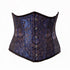 SiaLinda: Unterbrust Korsett Catalina, dunkel blau gold schwarz, Premiumkollektion - SiaLinda.com