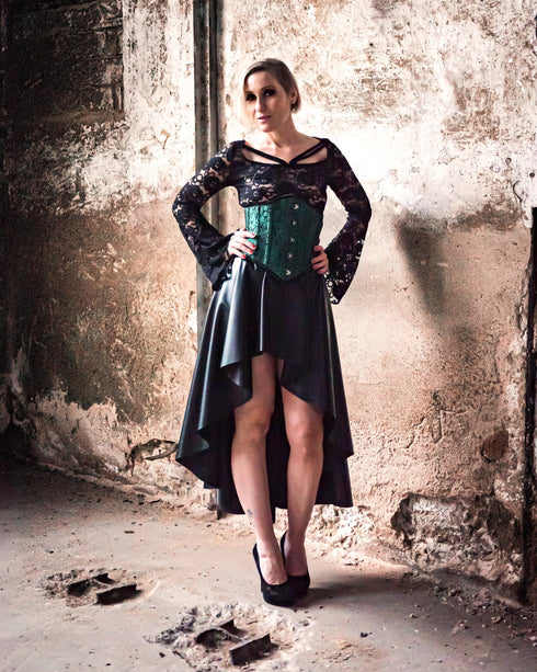 SiaLinda: Unterbrust Korsett Darah, grün, Premiumkollektion, sexy - SiaLinda.com