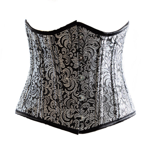 SiaLinda: Unterbrust Korsett Noelle, schwarz silber, Premiumkollektion, sexy - SiaLinda.com